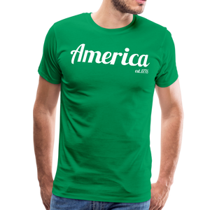 America, '76, Basic Issue T-shirt - kelly green