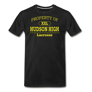 Hudson High, Lacrosse (Gold) - black