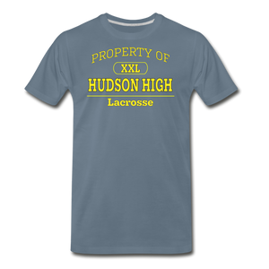 Hudson High, Lacrosse (Gold) - steel blue