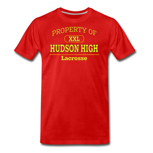 Hudson High, Lacrosse (Gold) - red