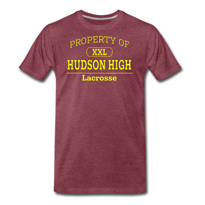 Hudson High, Lacrosse (Gold) - heather burgundy