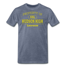 Load image into Gallery viewer, Hudson High, Lacrosse (Gold) - heather blue
