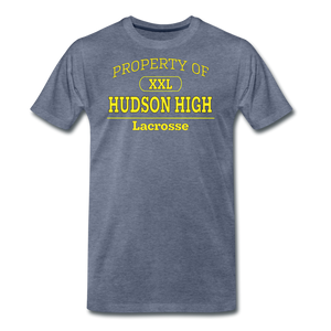 Hudson High, Lacrosse (Gold) - heather blue