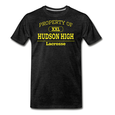Hudson High, Lacrosse (Gold) - charcoal gray