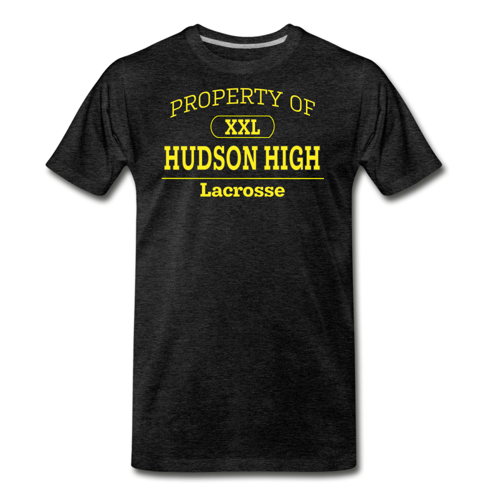 Hudson High, Lacrosse (Gold) - charcoal gray