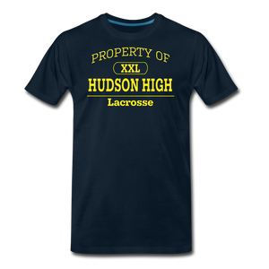 Hudson High, Lacrosse (Gold) - deep navy