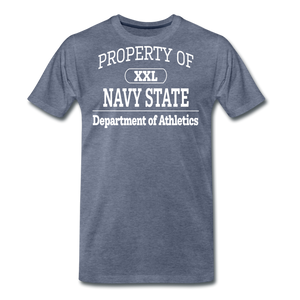 Navy State Athletics - heather blue