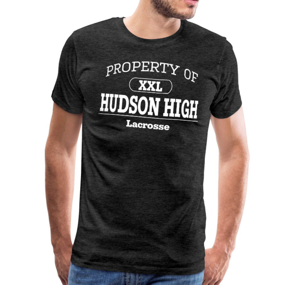 Men's Premium T-Shirt (White lettering) - charcoal gray