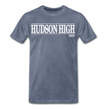 Load image into Gallery viewer, Hudson High, 1802 (White font) - heather blue

