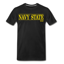 Load image into Gallery viewer, Navy State, 1845 (Gold font) - black
