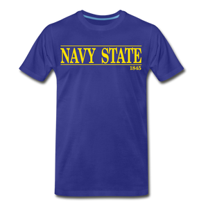 Navy State, 1845 (Gold font) - royal blue