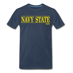 Navy State, 1845 (Gold font) - navy