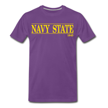 Load image into Gallery viewer, Navy State, 1845 (Gold font) - purple
