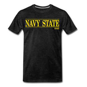 Navy State, 1845 (Gold font) - charcoal gray