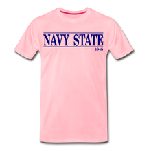 Load image into Gallery viewer, Navy State, (Navy Font) - pink
