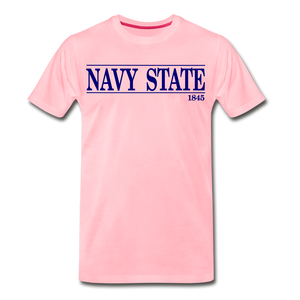 Navy State, (Navy Font) - pink
