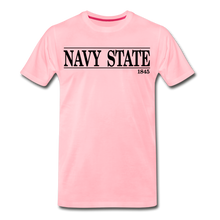 Load image into Gallery viewer, Navy State 1845, (Black Font) - pink
