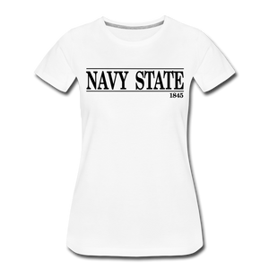 Navy State, 1845 (W) (Black Font) - white