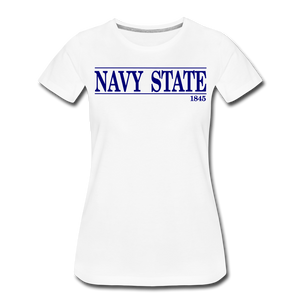 Navy State 1845 (W), (Navy Font) - white