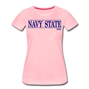 Navy State 1845 (W), (Navy Font) - pink