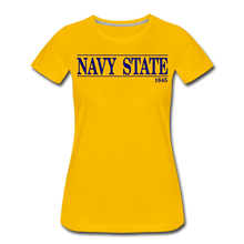 Load image into Gallery viewer, Navy State 1845 (W), (Navy Font) - sun yellow
