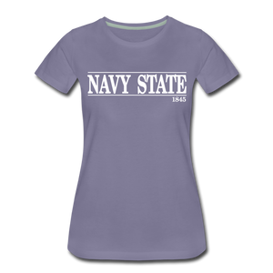 Navy State, 1845 (W) (White Font) - washed violet