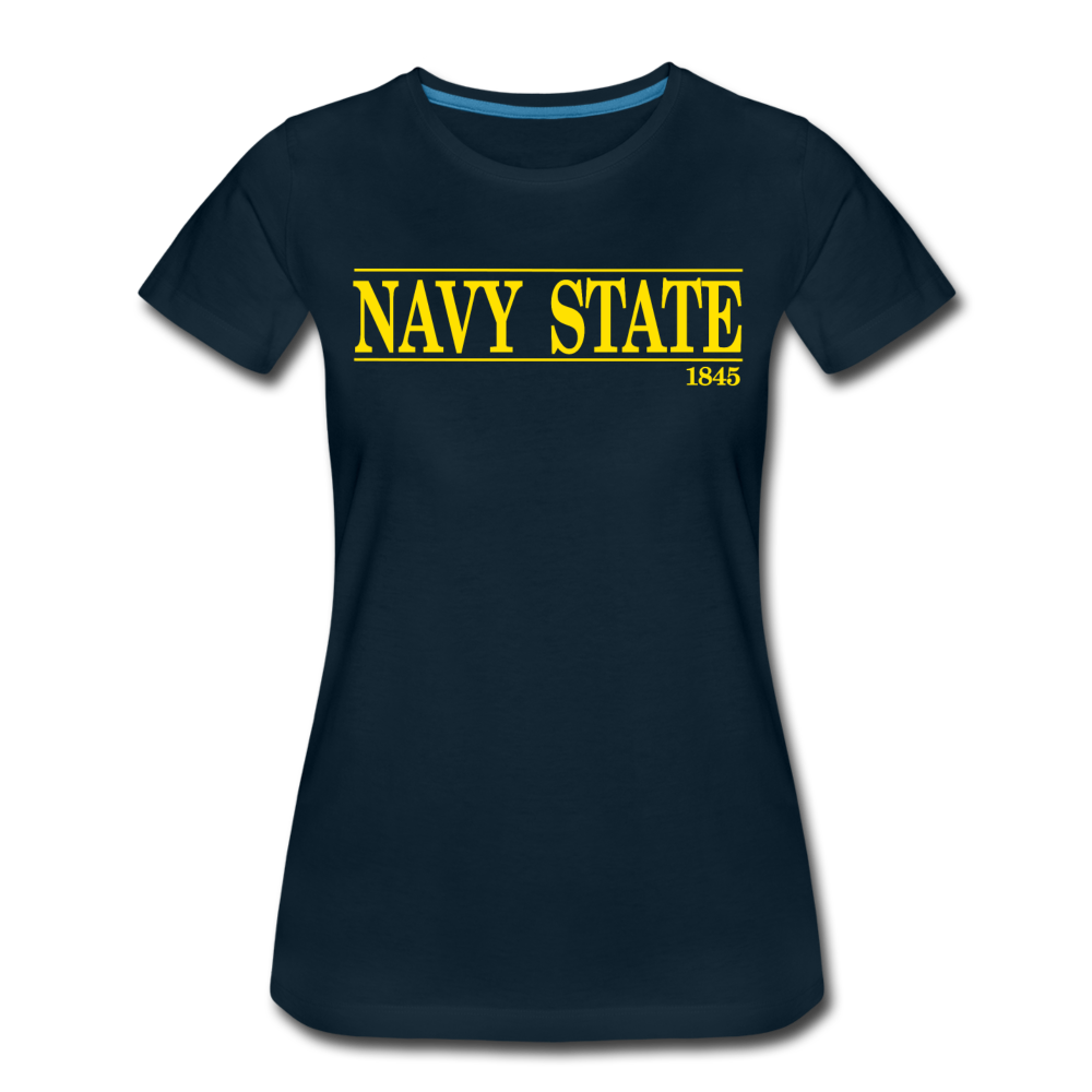 Navy State, 1845 (W), (Gold Font) - deep navy