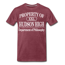 Load image into Gallery viewer, Hudson High, Dept of Philosphy - heather burgundy
