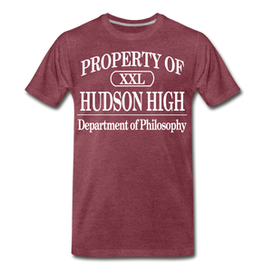 Hudson High, Dept of Philosphy - heather burgundy