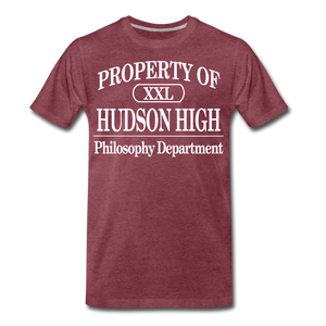 Hudson High, Philosophy Dept. - heather burgundy