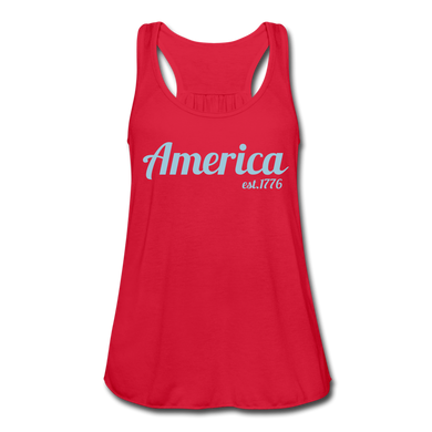 America, est 1776 Tank - red