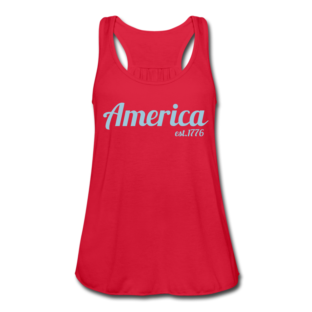 America, est 1776 Tank - red