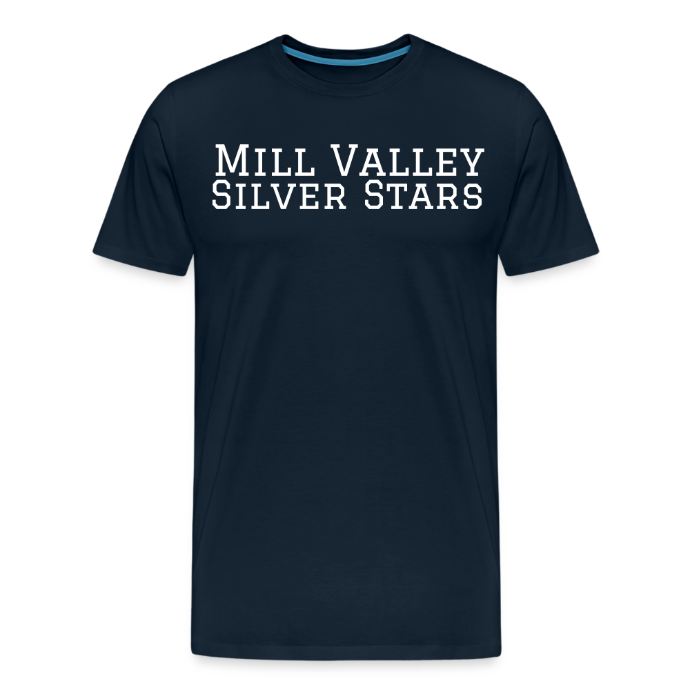 Mens Silver Stars #2 - deep navy