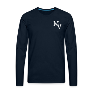 Mill Valley Silver Stars LS #3 - deep navy