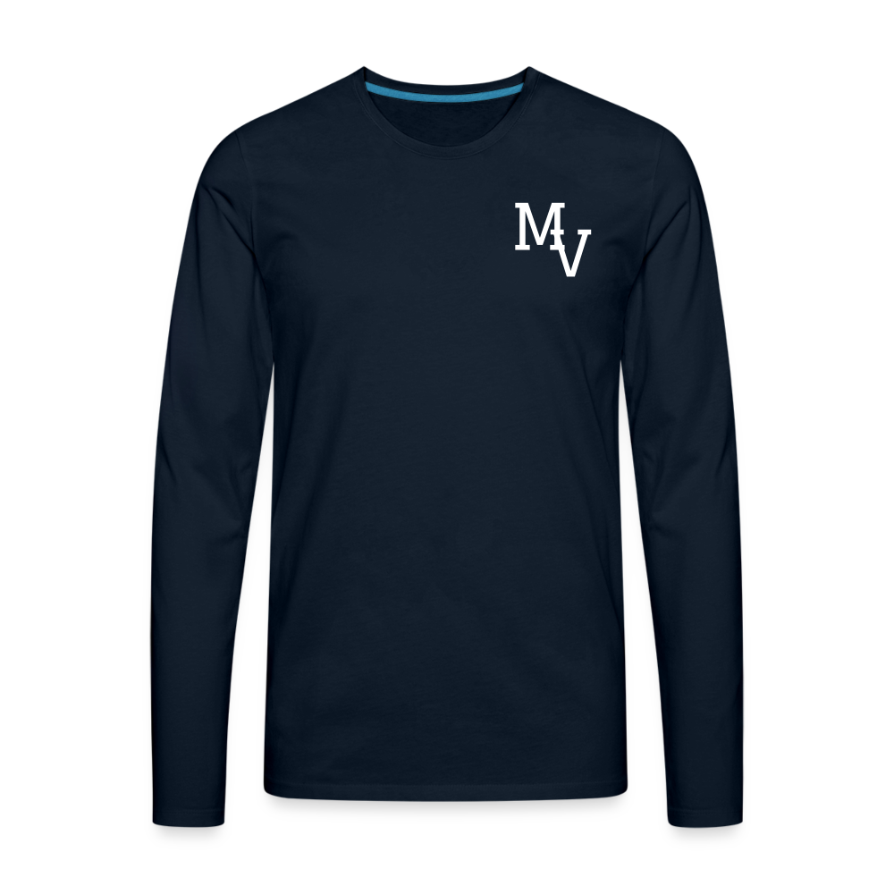 Mill Valley Silver Stars LS #3 - deep navy
