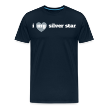 Load image into Gallery viewer, I heart my silver star (mens) - deep navy
