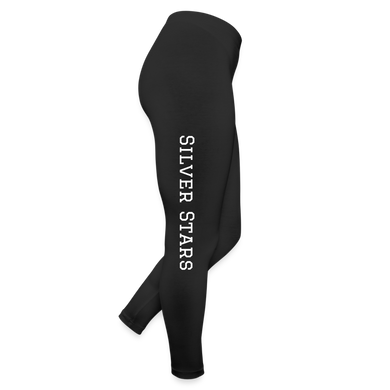 Women's Leggings Silver Stars - black