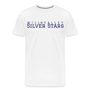 Mill Valley Silver Stars White SS w/ MV on R/S - white