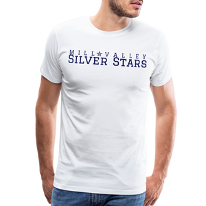 Mill Valley Silver Stars White SS w/ MV on R/S - white