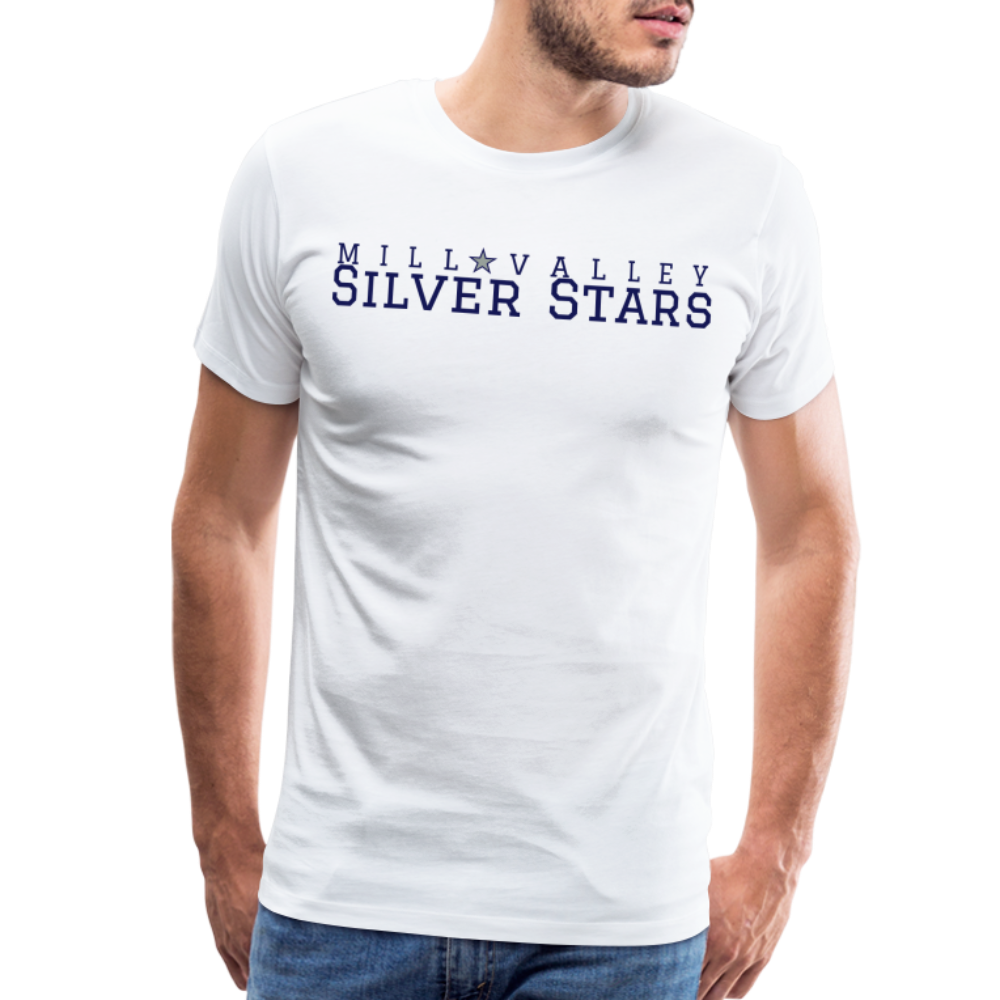 Mill Valley Silver Stars White SS w/ MV on R/S - white