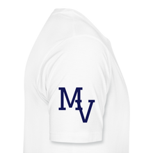 Load image into Gallery viewer, Mill Valley Silver Stars White SS w/ MV on R/S - white
