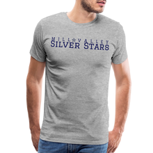 Load image into Gallery viewer, Mill Valley Silver Stars White SS w/ MV on R/S - heather gray
