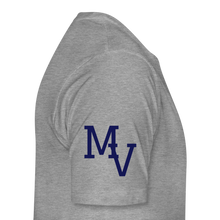 Load image into Gallery viewer, Mill Valley Silver Stars White SS w/ MV on R/S - heather gray
