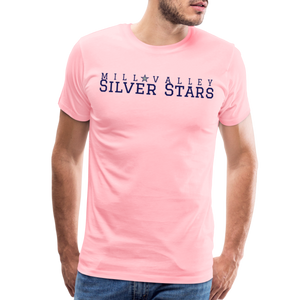 Mill Valley Silver Stars White SS w/ MV on R/S - pink