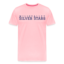 Load image into Gallery viewer, Mill Valley Silver Stars White SS w/ MV on R/S - pink
