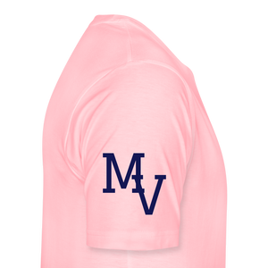 Mill Valley Silver Stars White SS w/ MV on R/S - pink