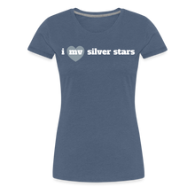Load image into Gallery viewer, i heart MV silver stars - heather blue
