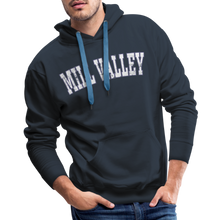 Load image into Gallery viewer, Mill Valley Hoodie, Distressed lettering - navy
