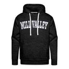 Load image into Gallery viewer, Mill Valley Hoodie, Distressed lettering - charcoal grey

