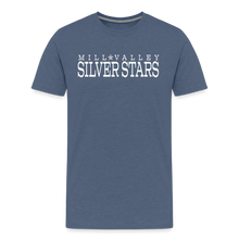 Load image into Gallery viewer, Mill Valley Silver Stars SS 4.0 w/ MV on back - heather blue
